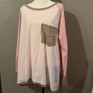 White birch long sleeve shirt NWT 1X